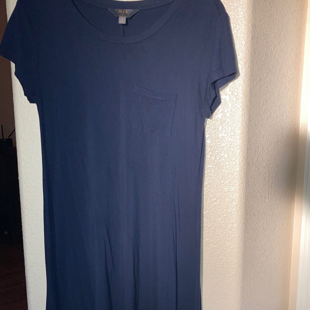 Navy blue t-shirt dress